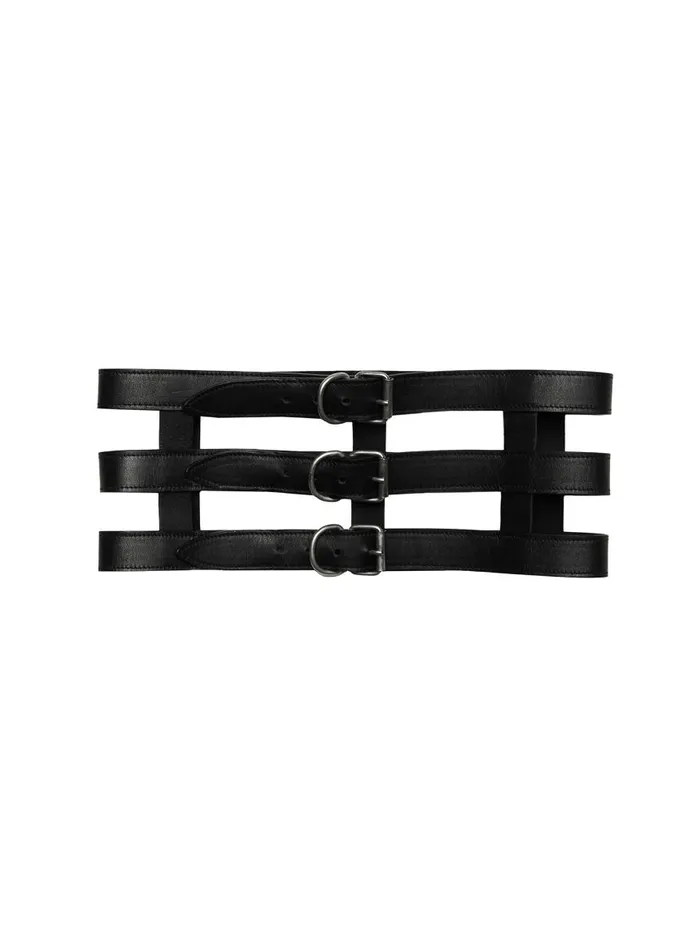 Fleur Du Mal Pleasure Women Multi Strap Belt Black