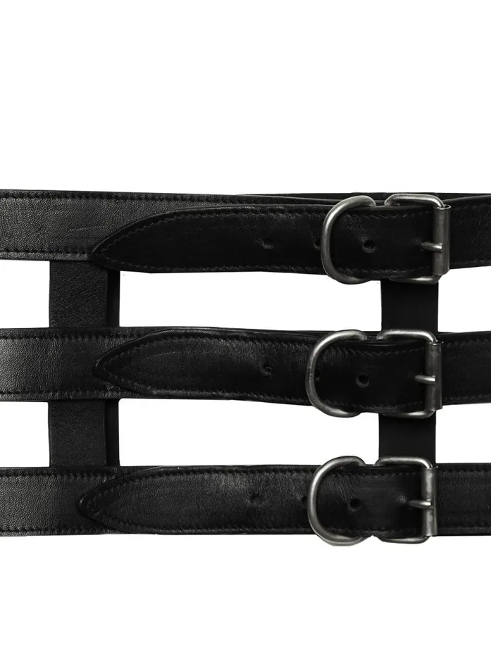 Fleur Du Mal Pleasure Women Multi Strap Belt Black Fleur Du Mal Pleasure Women Multi Strap Belt Black