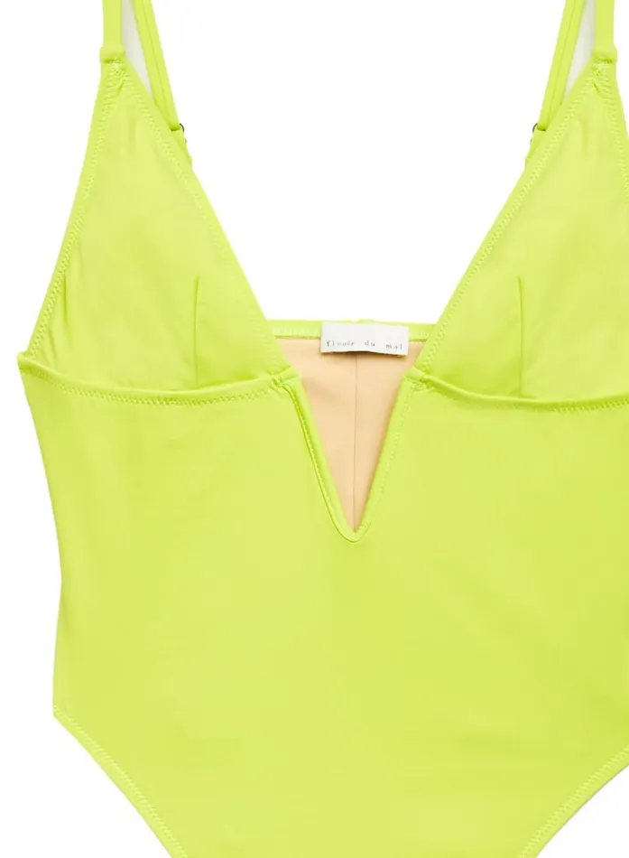Fleur Du Mal Swim Women One Piece V Wire Swimsuit Avocado Fleur Du Mal Swim Women One Piece V Wire Swimsuit Avocado