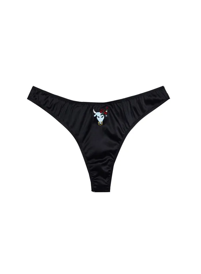 Fleur Du Mal Thongs Women Taurus Zodiac Thong Taurus