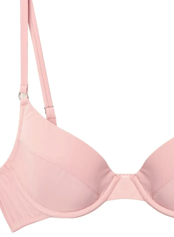 Fleur Du Mal Underwire Bras Women Eco Luxe Jersey Lined Demi Bra Rose Pink Fleur Du Mal Underwire Bras Women Eco Luxe Jersey Lined Demi Bra Rose Pink