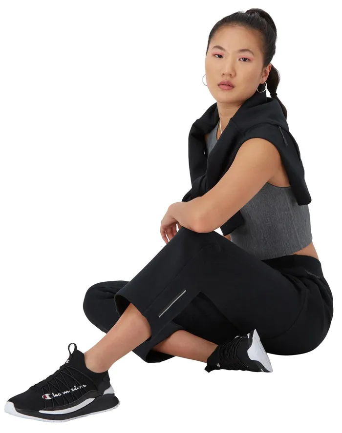 Flex Pants Debossed C Logo 27034 Black Women Champion Pants