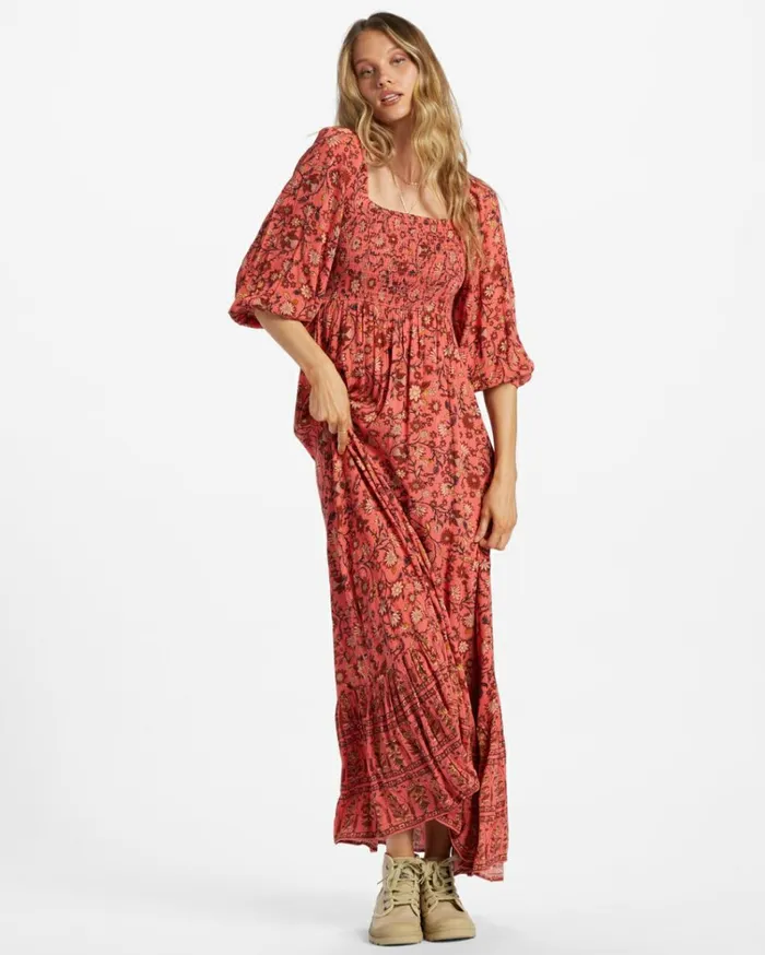 Full Bloom Dress Hibiscus Women Billabong Maxi Dresses