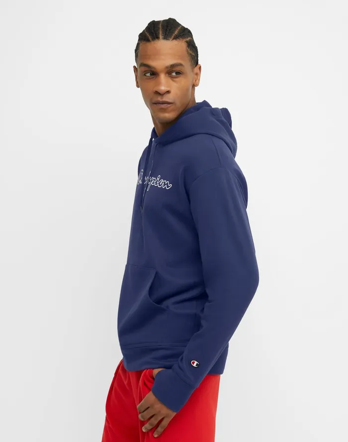 Game Day Hoodie C Logo Athletic Navy Men Champion Hoodies and Sweatshirts