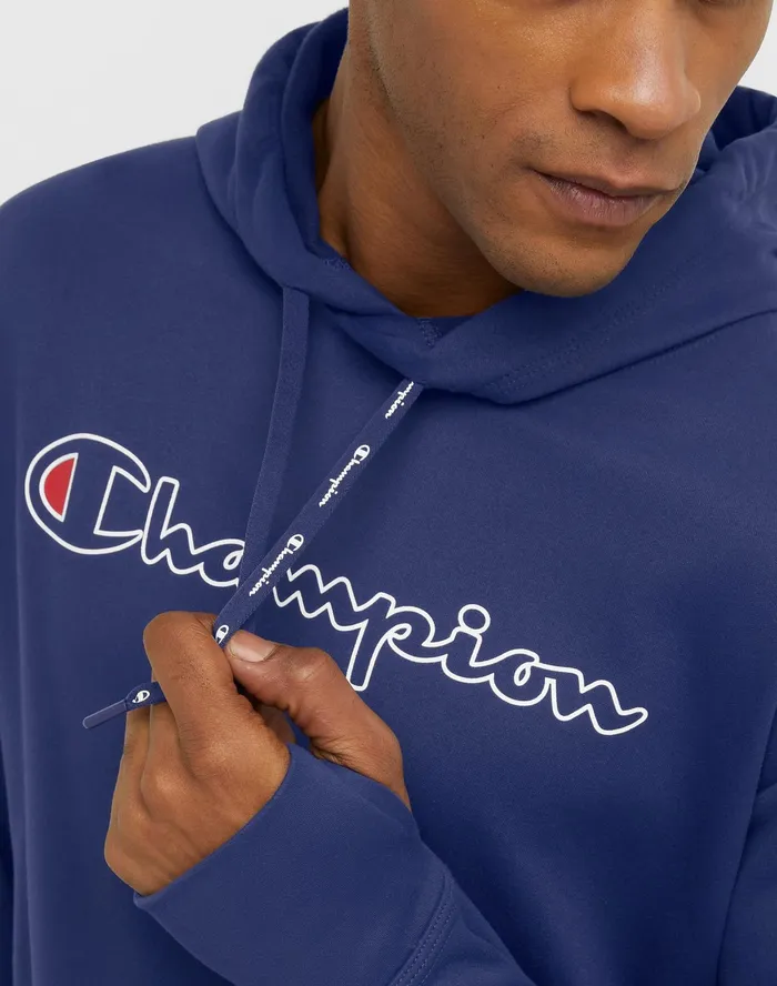 Game Day Hoodie C Logo Athletic Navy Men Champion Hoodies and Sweatshirts