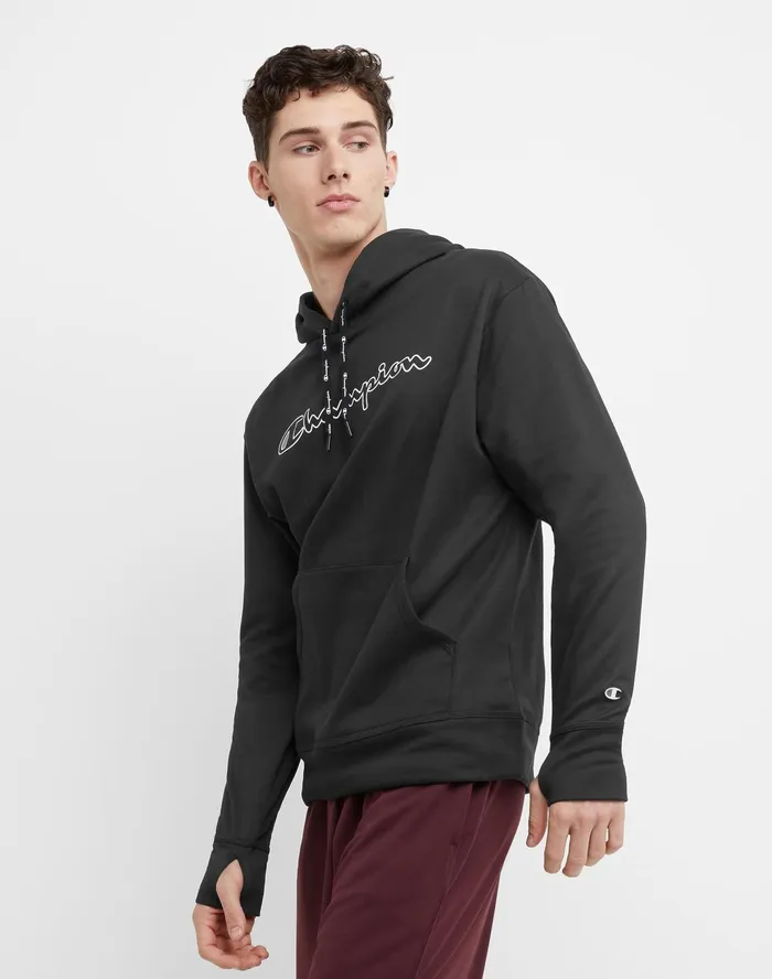 Game Day Hoodie C Logo Black Men Champion Hoodies and Sweatshirts