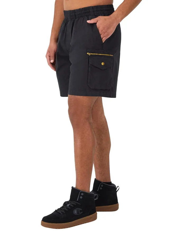 GarmentDye Utility Shorts 8034 Garment Dye Black Men Champion Shorts