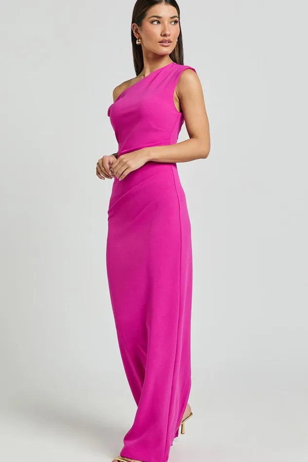 Genie Maxi Dress 8211 Off The Shoulder Dress In Pink Women Showpo Dresses