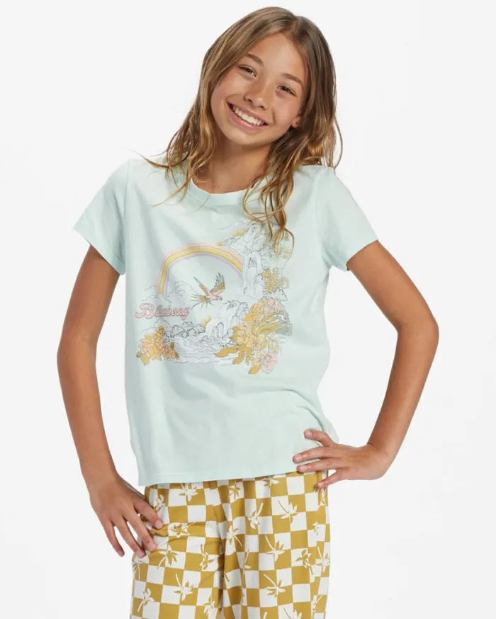 Girl039s Flock To Paradise TShirt Sweet Mint Kids Billabong Girls039 Tops and Tees