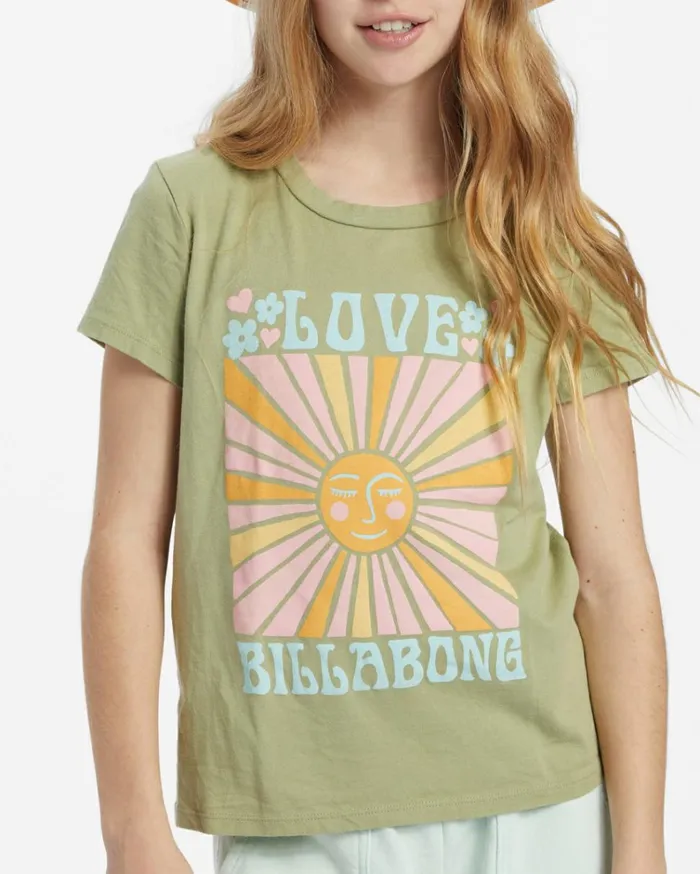 Girl039s Love Shine TShirt Avocado Kids Billabong Girls039 Tops and Tees