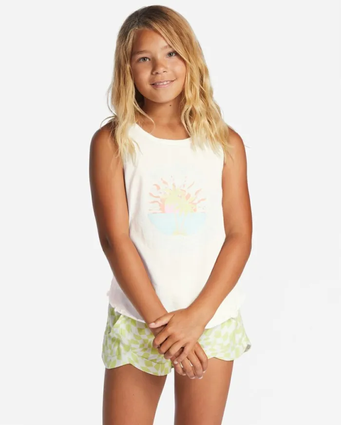 Girl039s Sail Away Tank Top Salt Crystal Kids Billabong Girls039 Tops and Tees