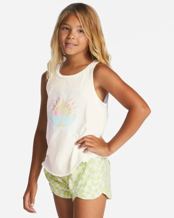 Girl039s Sail Away Tank Top Salt Crystal Kids Billabong Girls039 Tops and Tees