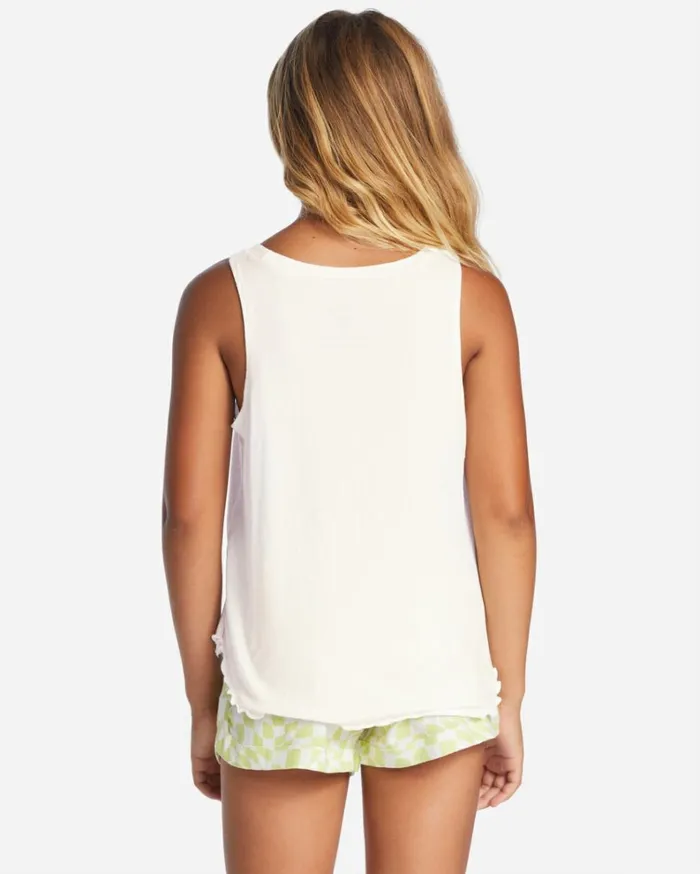 Girl039s Sail Away Tank Top Salt Crystal Kids Billabong Girls039 Tops and Tees