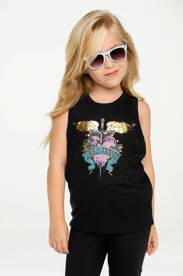 Girls Bon Jovi Dagger Heart Tops Chaser Brand
