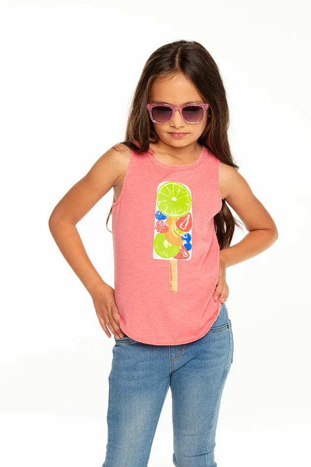 Girls Chaser Brand Fruit Popsicle Tops