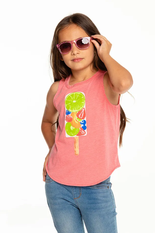 Girls Chaser Brand Fruit Popsicle Tops
