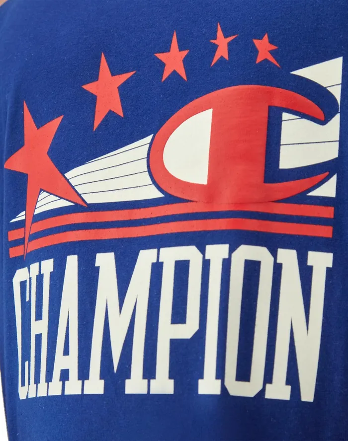 Graphic Tank Top C and Stars Jewel Sapphire Men Champion TShirts and Tops