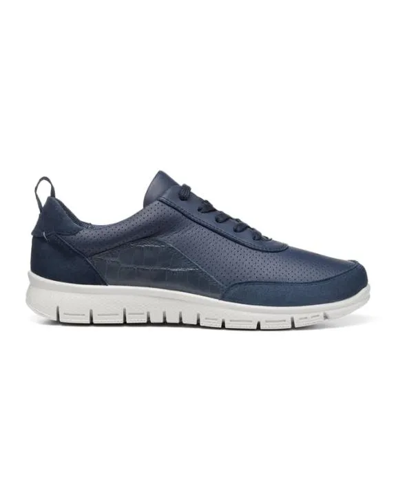 Gravity II Shoes Navy Croc Women Hotter Flat Shoes