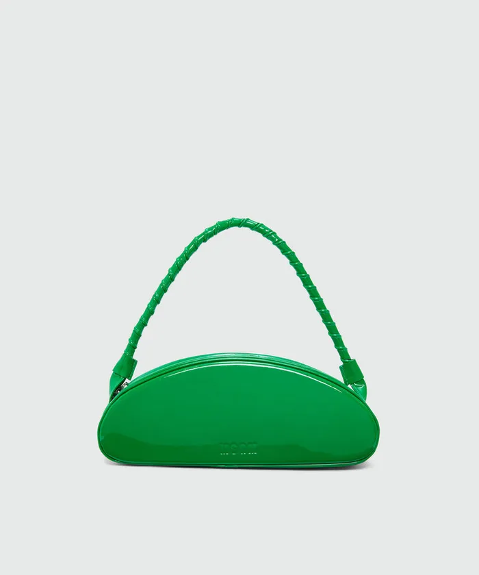 Green Patent Leather Handbag Women MSGM Shoulder And Crossbody Bags