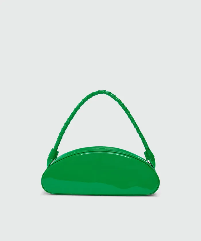 Green Patent Leather Handbag Women MSGM Shoulder And Crossbody Bags