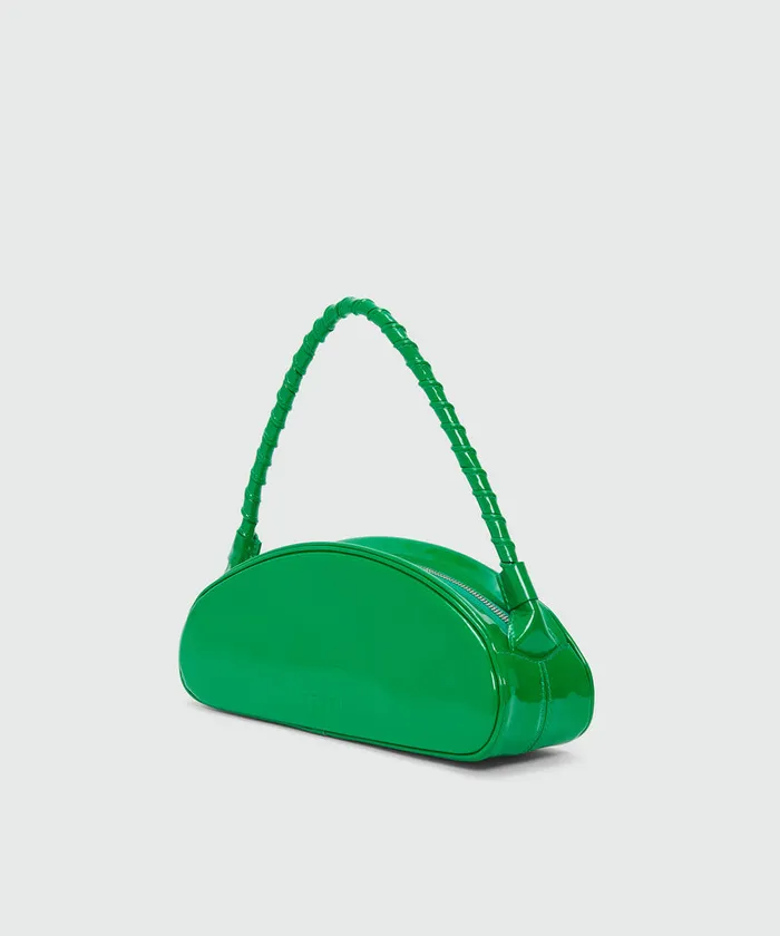 Green Patent Leather Handbag Women MSGM Shoulder And Crossbody Bags