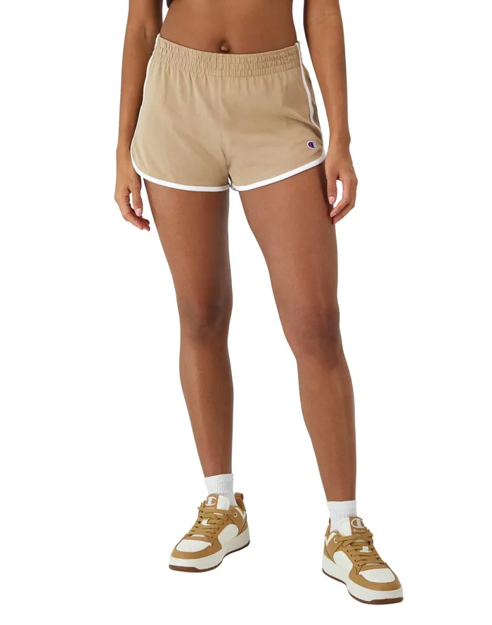 Gym Shorts C Logo 25034 Country Walnutwhite Women Champion Shorts