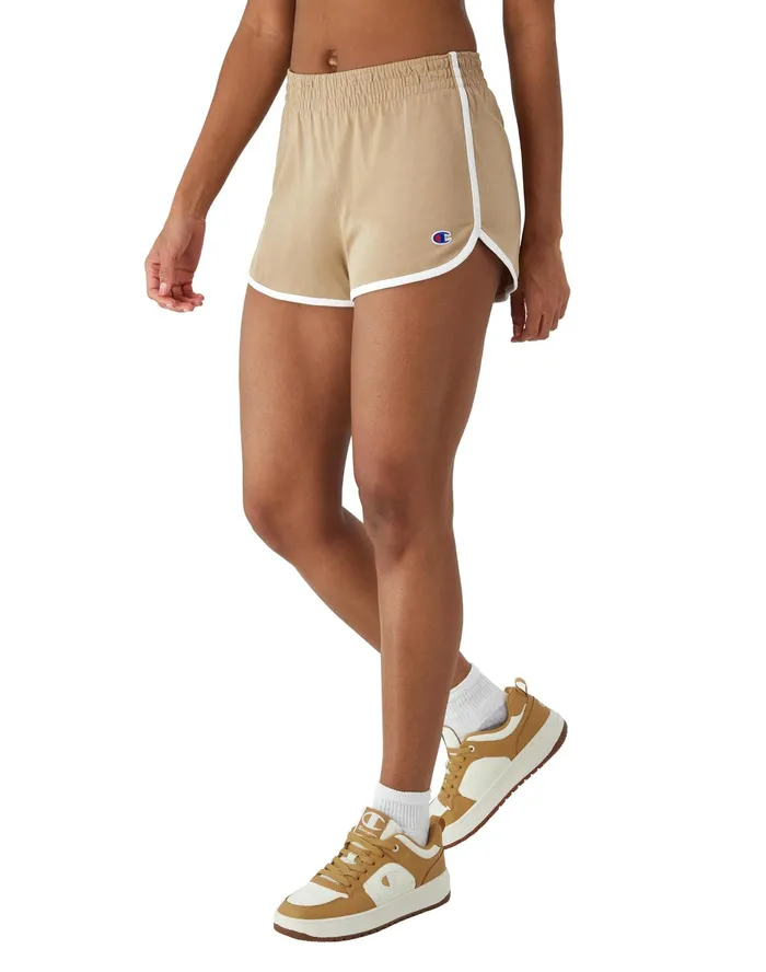 Gym Shorts C Logo 25034 Country Walnutwhite Women Champion Shorts