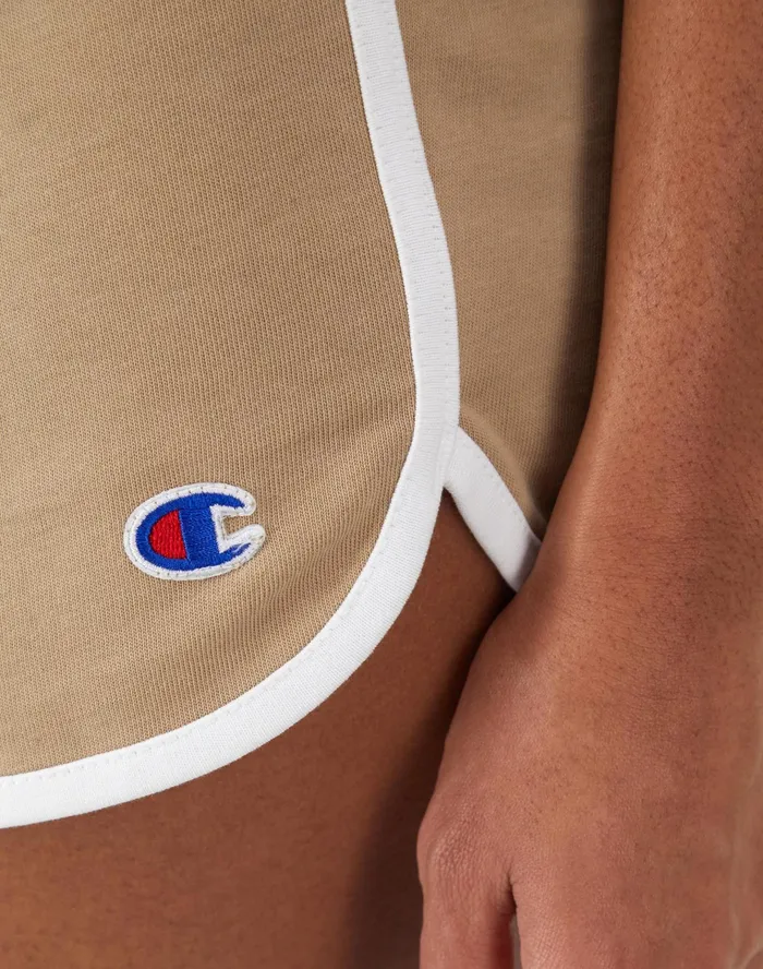 Gym Shorts C Logo 25034 Country Walnutwhite Women Champion Shorts