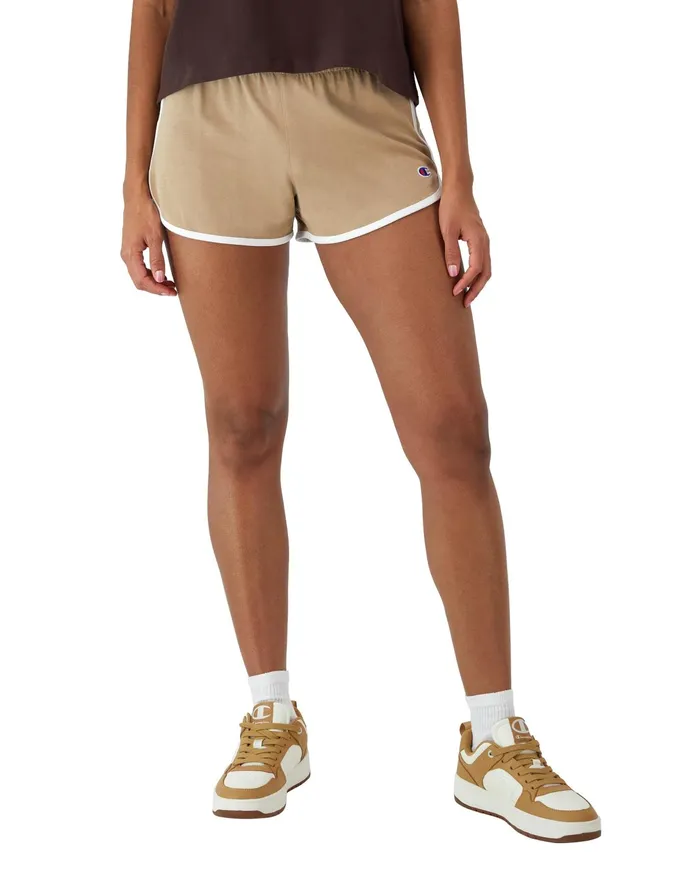 Gym Shorts C Logo 25034 Country Walnutwhite Women Champion Shorts