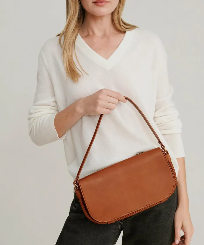 Handbags and Clutches Women Jenni Kayne Brooke Shoulder Bag Cognac