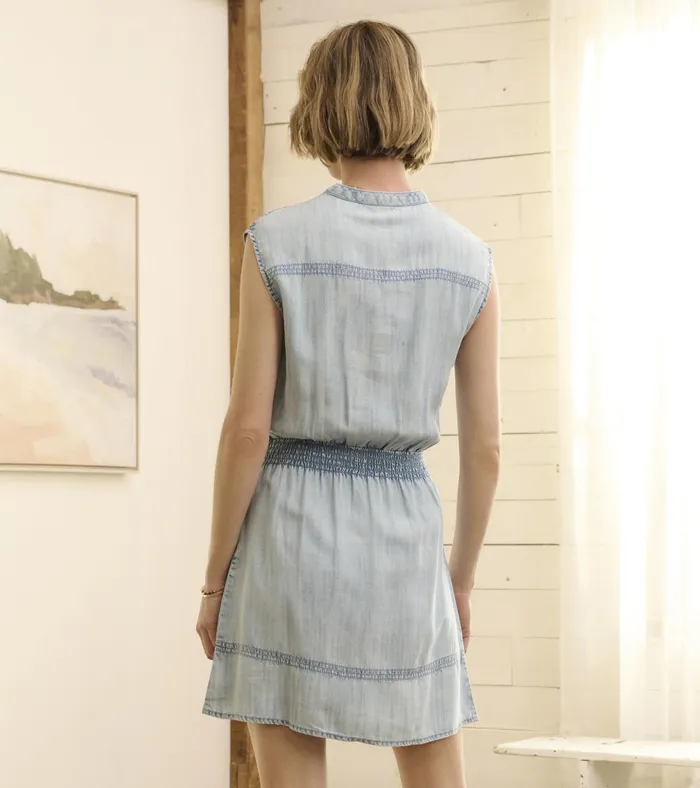 Hatley Abbey Dress 8211 Denim Cloud Wash Women Dresses