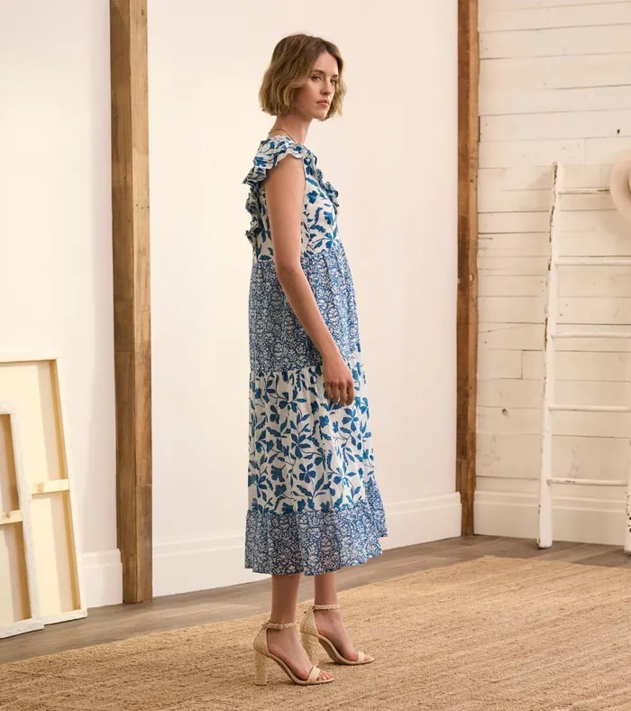 Hatley Aria Midi Dress 8211 Shibori Mix Women Dresses