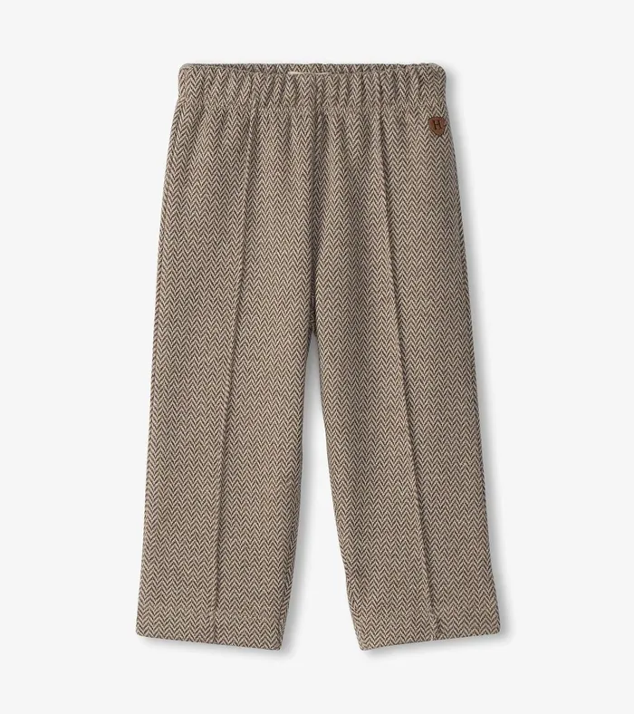 Hatley Baby and Toddler Boys Brown Sugar Herringbone Pants Baby and Toddler Bottoms