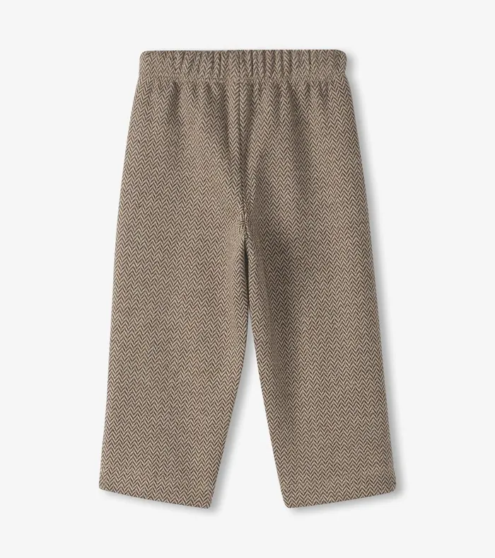 Hatley Baby and Toddler Boys Brown Sugar Herringbone Pants Baby and Toddler Bottoms