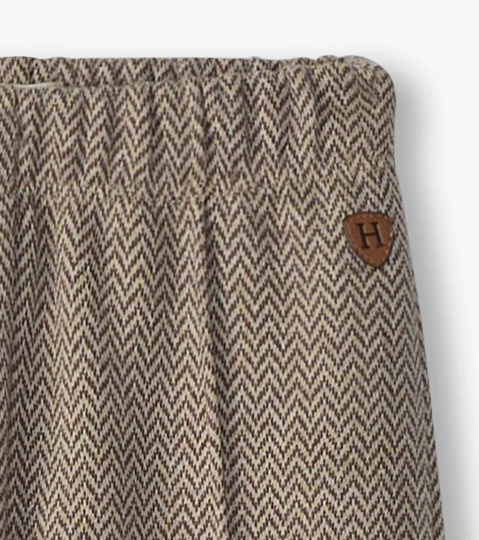 Hatley Baby and Toddler Boys Brown Sugar Herringbone Pants Baby and Toddler Bottoms