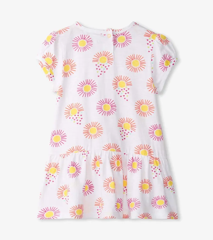 Hatley Baby and Toddler Girls Heart Suns Gathered Dress Baby and Toddler Dresses