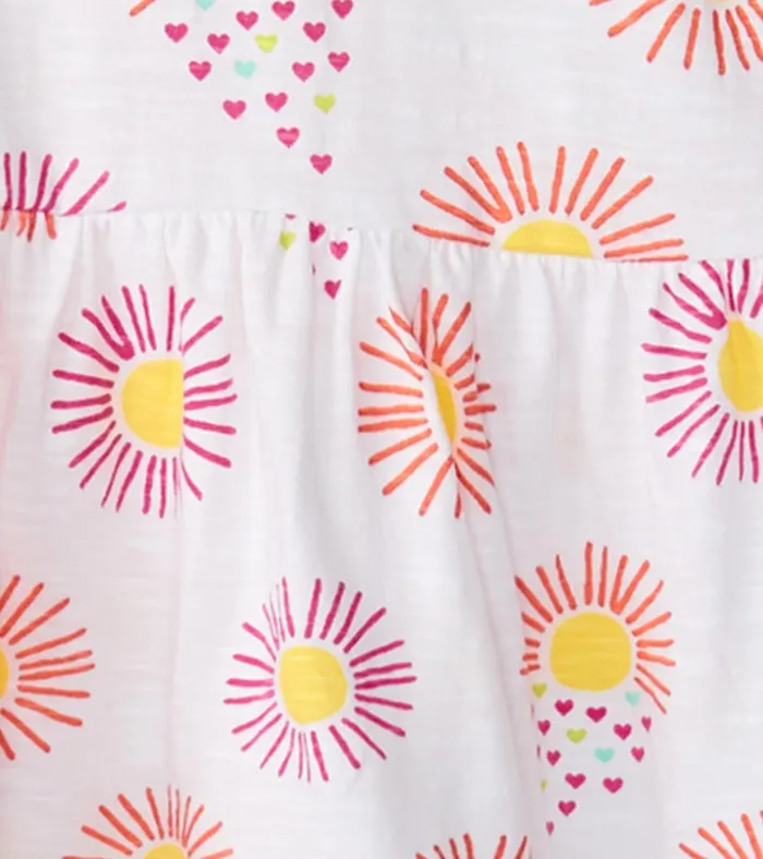 Hatley Baby and Toddler Girls Heart Suns Gathered Dress Baby and Toddler Dresses