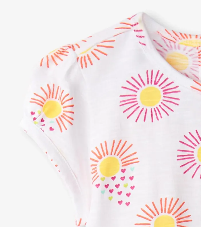 Hatley Baby and Toddler Girls Heart Suns Gathered Dress Baby and Toddler Dresses