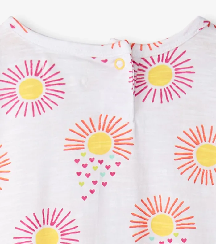 Hatley Baby and Toddler Girls Heart Suns Gathered Dress Baby and Toddler Dresses