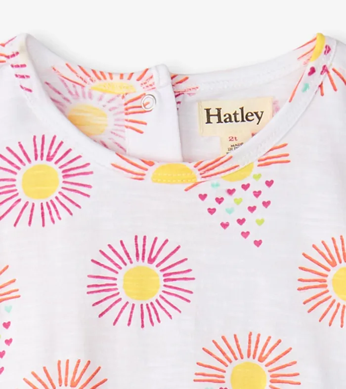 Hatley Baby and Toddler Girls Heart Suns Gathered Dress Baby and Toddler Dresses