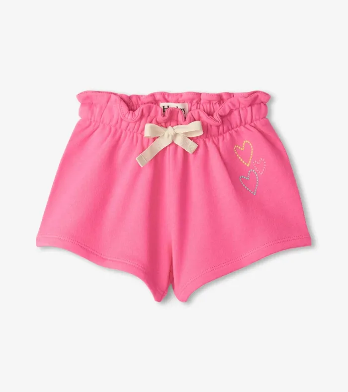 Hatley Baby and Toddler Girls Pink Paper Bag Shorts Baby and Toddler Bottoms