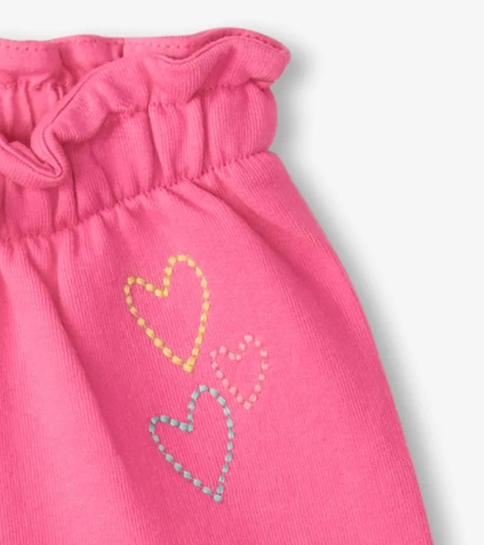 Hatley Baby and Toddler Girls Pink Paper Bag Shorts Baby and Toddler Bottoms