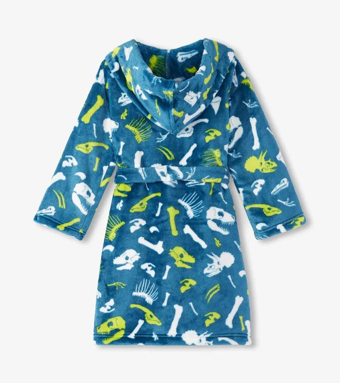 Hatley Baby Boys Dino Fossils Fleece Robe Boys Sleepwear