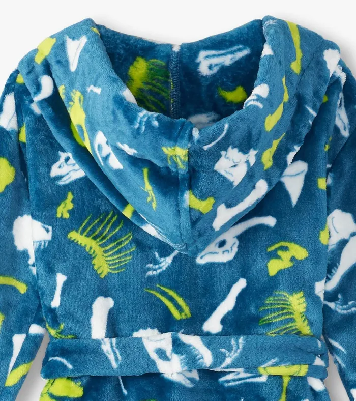Hatley Baby Boys Dino Fossils Fleece Robe Boys Sleepwear