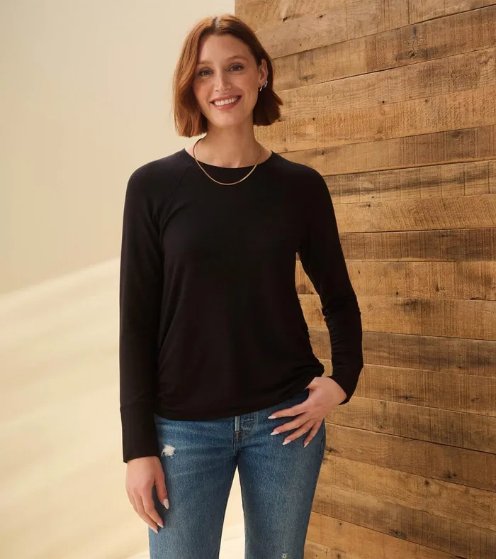 Hatley Chantel Pullover 8211 Black Caviar Women Tops