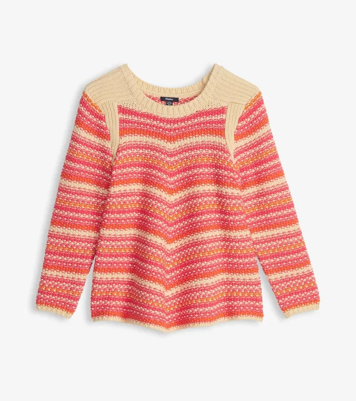 Hatley Chevron Swing Sweater 8211 Dawn Sky Stripes Women Sweaters