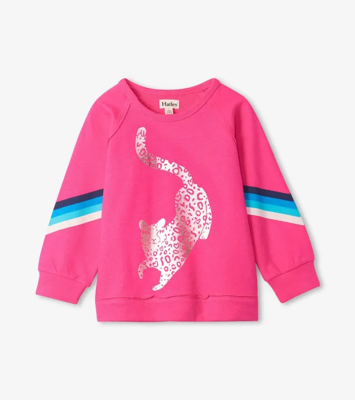 Hatley Fab Cheetah Pullover Girls Tops