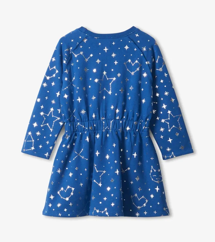 Hatley Girls Constellations Waist Terry Dress Girls Dresses