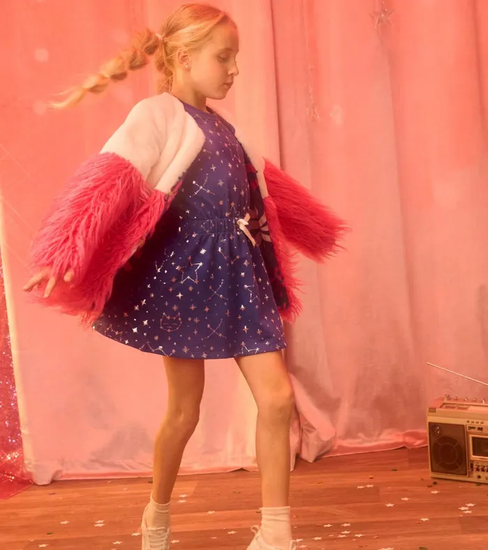 Hatley Girls Constellations Waist Terry Dress Girls Dresses