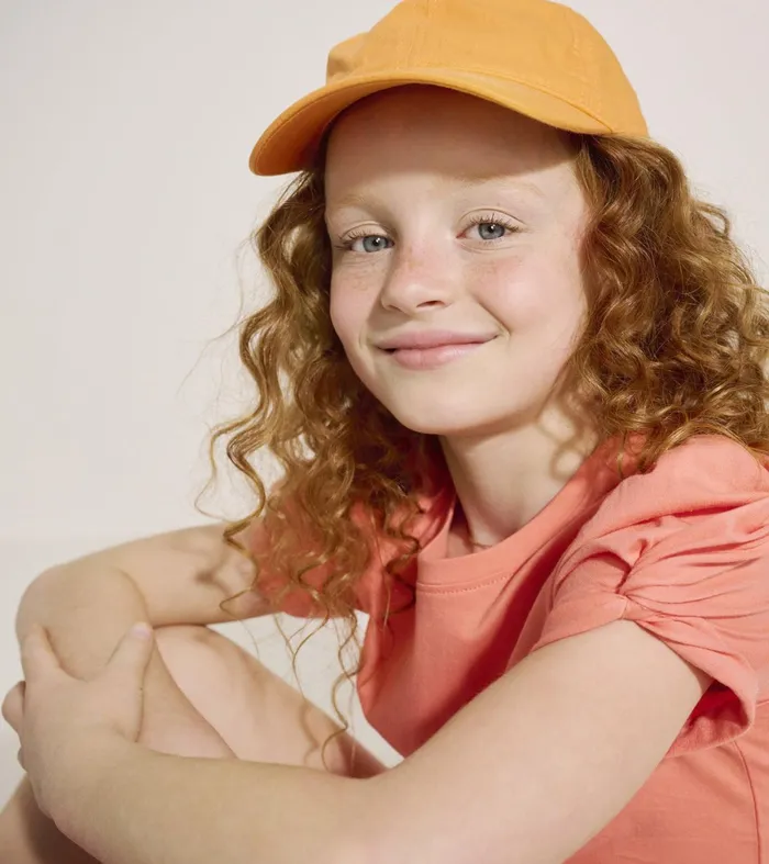 Hatley Girls Coral Twisted Sleeve Tee Girls Tops
